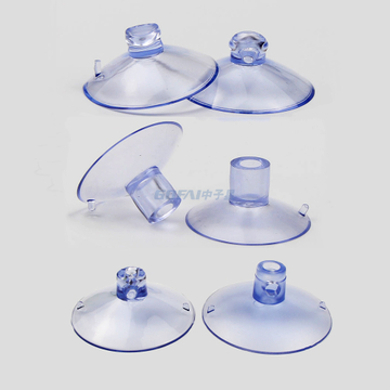 透明PVC吸盘衣架橡胶吸盘带孔家具桌玻璃