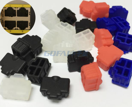 RJ45 RJ11硅橡胶防尘塞盖 
