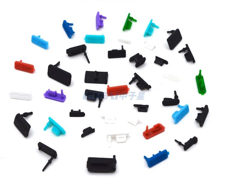 定制手机硅橡胶微型 USB 充电器端口防尘盖
