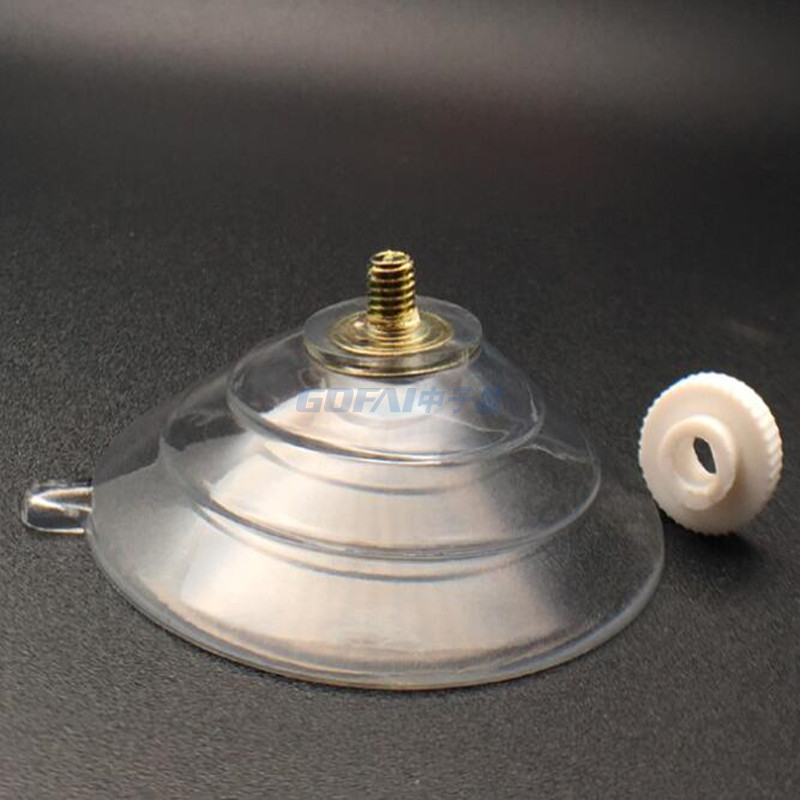 硅胶PVC带螺纹吸盘玻璃塑料螺丝吸盘