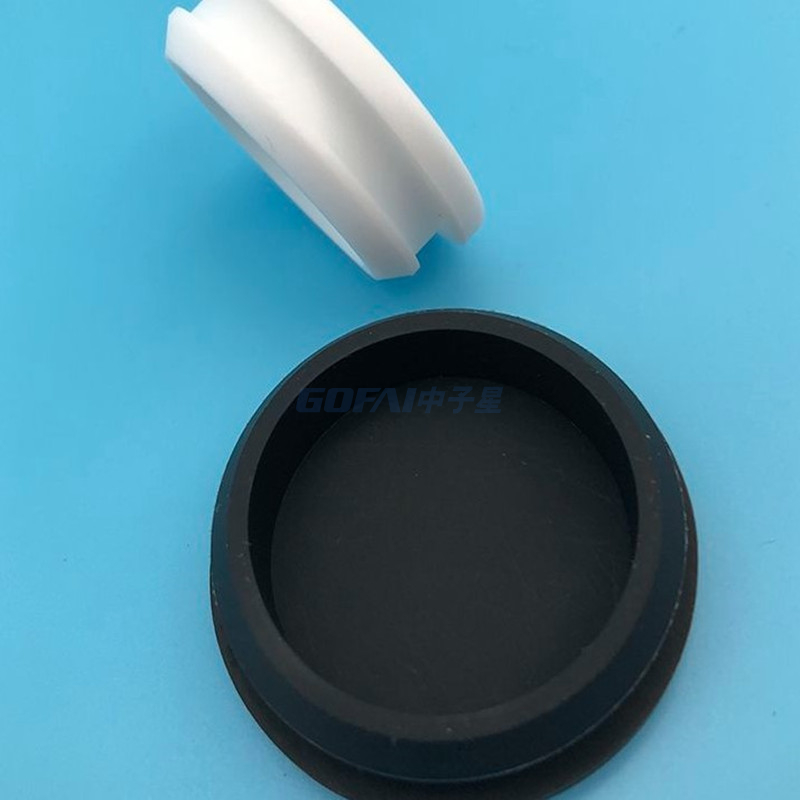 白色硅胶橡胶塑料管端盖沉孔塞
