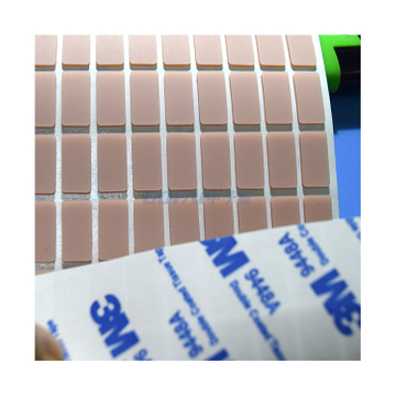 带圆角的定制矩形自粘橡胶脚 