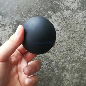 优质黑色氯丁橡胶硅胶实心橡胶球带孔中国制造